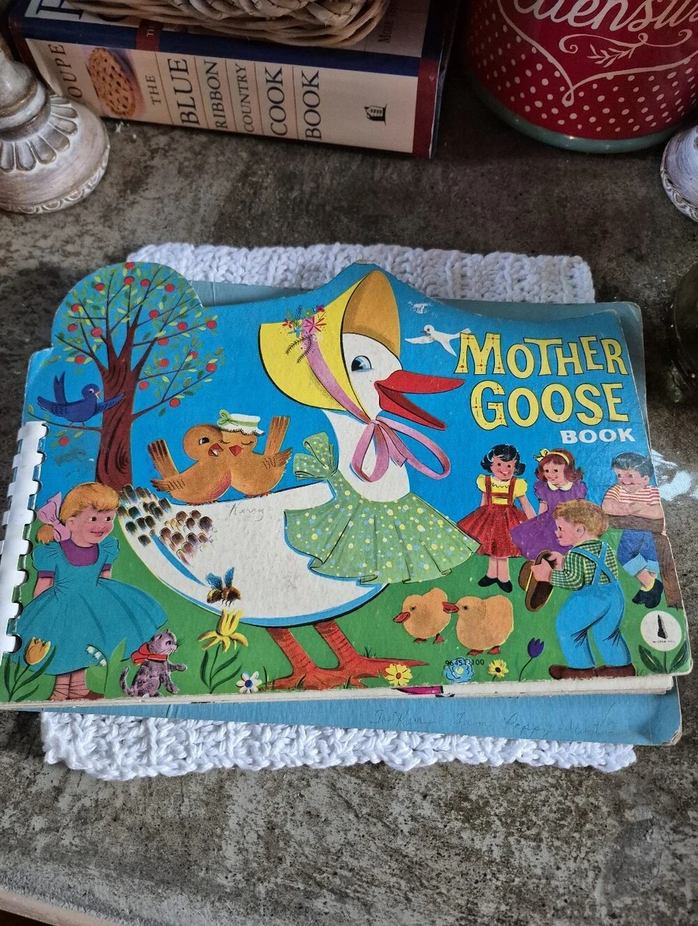🌿5/$25 Vintage 1960's Mother Goose Kids Book